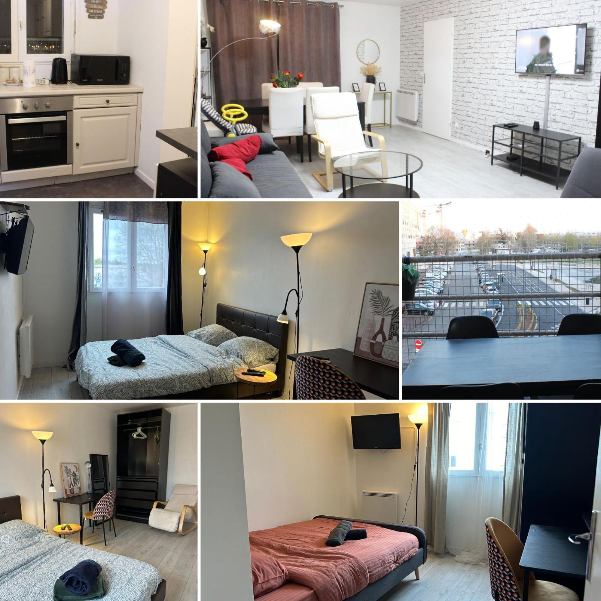 Appartement - Proche Rer - 2 Chambres & 4 Lits Double - Paris Orly Courcouronnes 외부 사진